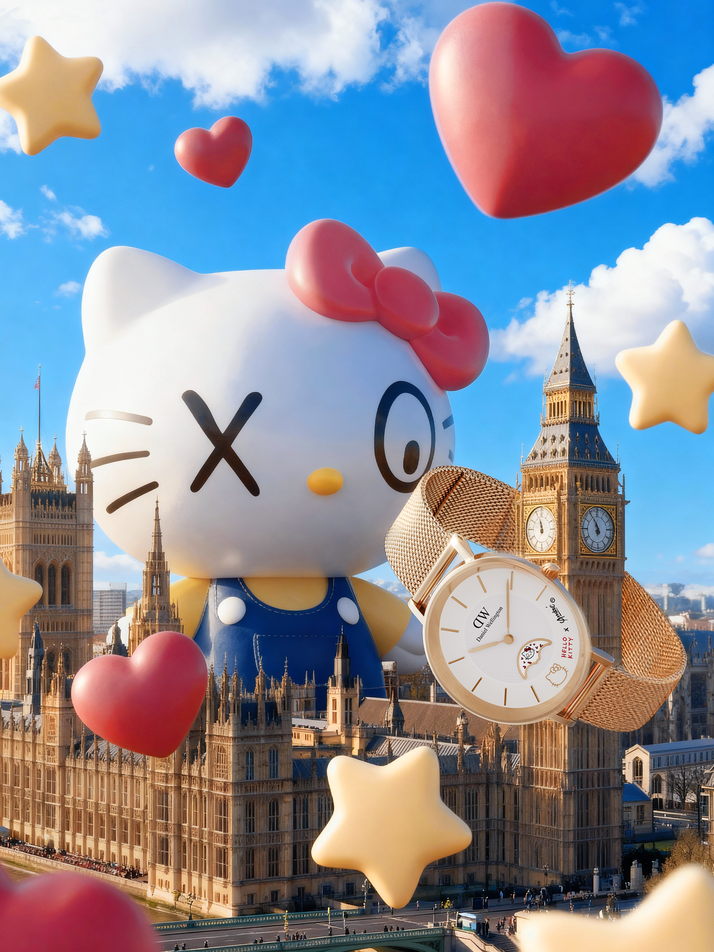 DW联名HELLOKITTY_礼盒创意广告